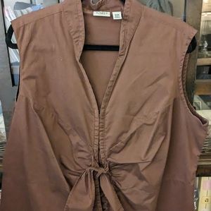 Women's Sleeveless Front Tie Blouse